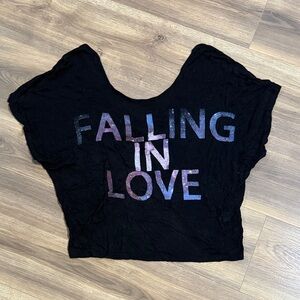 Black Graphic Women's Top